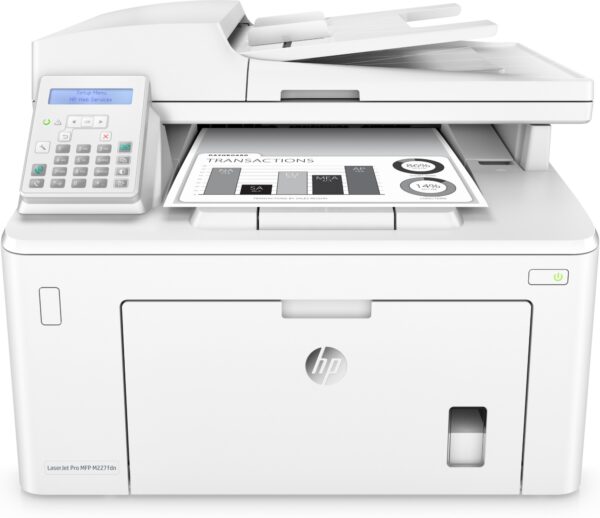 Refurbished HP LaserJet Pro M227fdn Multifunction Laser G3Q79A A4 Mono 1200 x 1200 DPI 30 ppm Duplex - Network