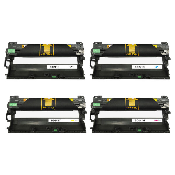 Compatible Brother DR-241CL K/C/M/Y Drum Unit