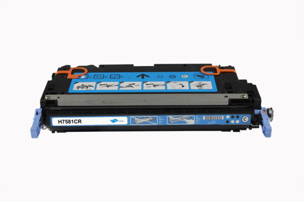 Compatible HP Q7581A Cyan Toner Cartridge