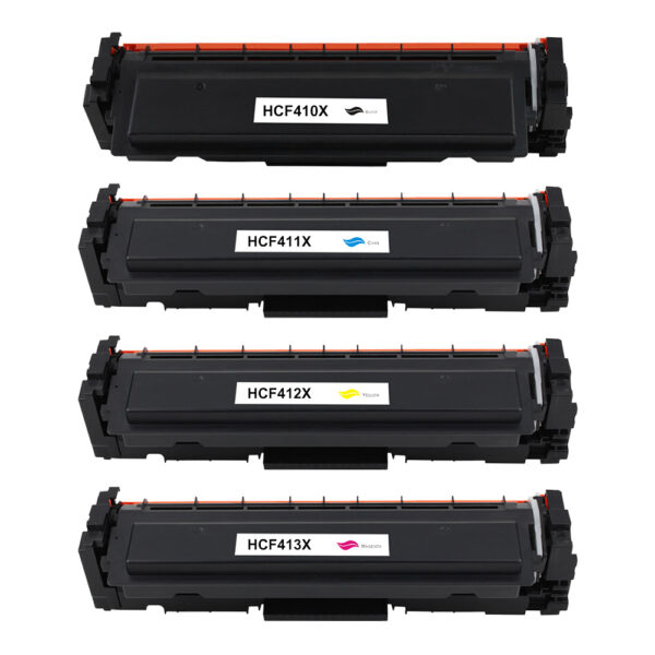 Compatible HP CF410/1/2/3X K/C/M/Y Toner Cartridge