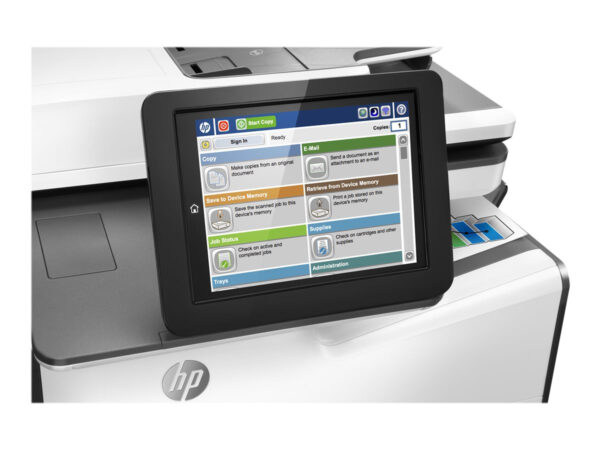 Refurbished HP PageWide Managed Colour MFP E58650dn Duplex - Network Inkjet A4 50ppm L3U42A with 3x500 Sheet Paper Feeder and Stand - Image 2