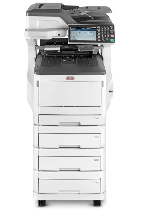 Refurbished Oki A3 - A4 ES8453DNV Multifunction MFP Colour Printer Copier, Scan, Fax, Duplex with 4 Trays