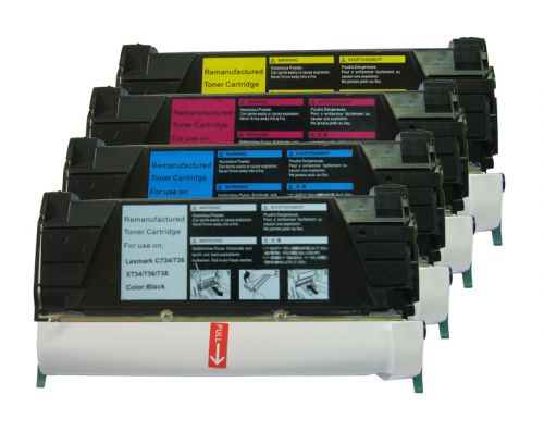 Reman Lexmark C734C C734A2CG Toner