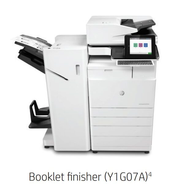 Refurbished HP Laserjet Managed MFP E87650 A4 A3 Colour MFP Laser Printer With Booklet Finisher Y1G07A & 5 Trays