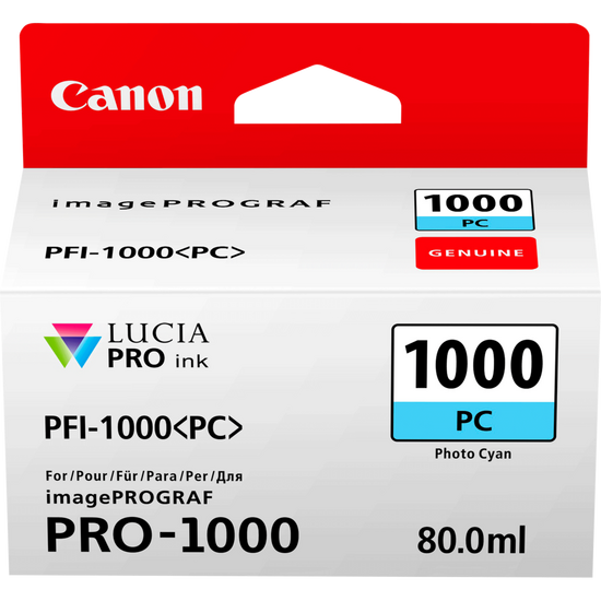 OEM Canon 0550C001 PFI-1000PC ink cart PHOTO CYAN