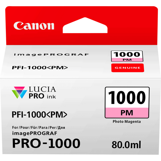 OEM Canon 0551C001 PFI-1000PM ink cart PHOTO MAGENTA