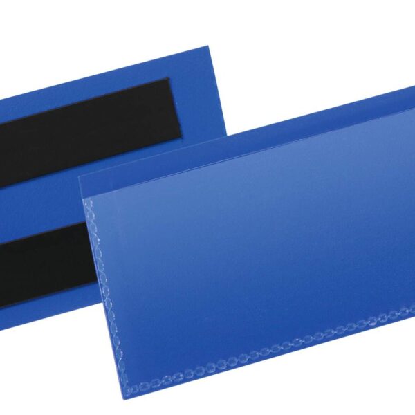 Durable Magnetic Pocket 100x38mm Blue (50)