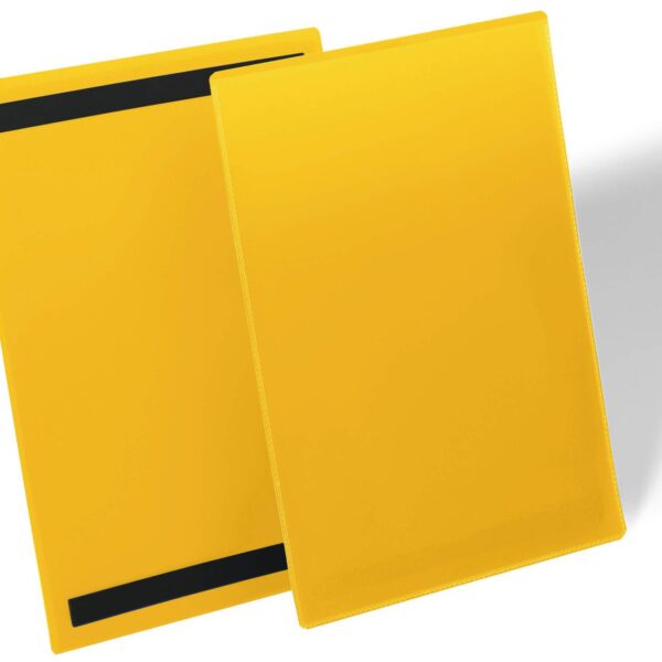 Durable Magnetic Pocket A4 Yellow (50)