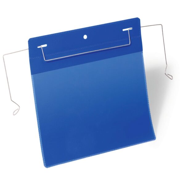 Durable Wire Hanger Pocket A5 Blue (50)