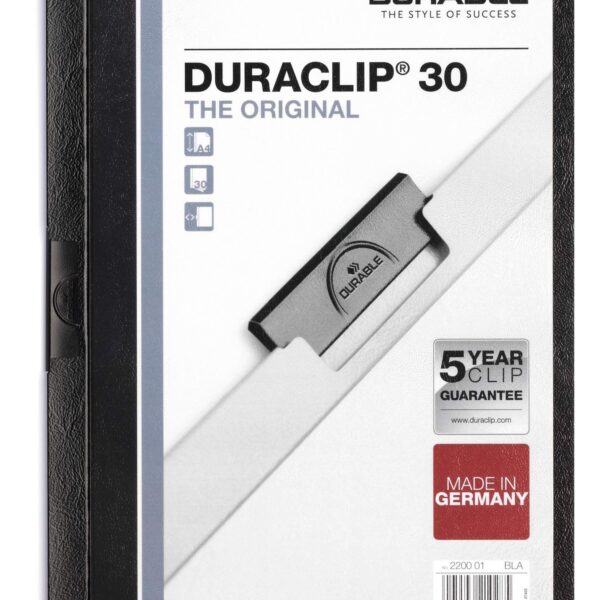 Durable DURACLIP 30 A4 Folder Black (25)