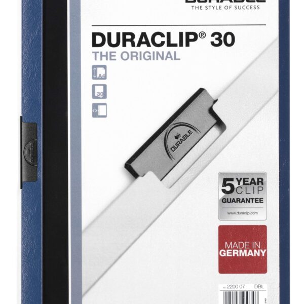 Durable DURACLIP 30 A4 Folder Dark Blue (25)