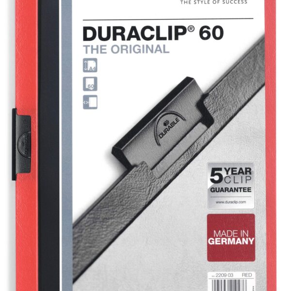 Durable DURACLIP 60 A4 Folder Red (25)