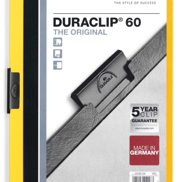 Durable DURACLIP 60 A4 Folder Yellow (25)