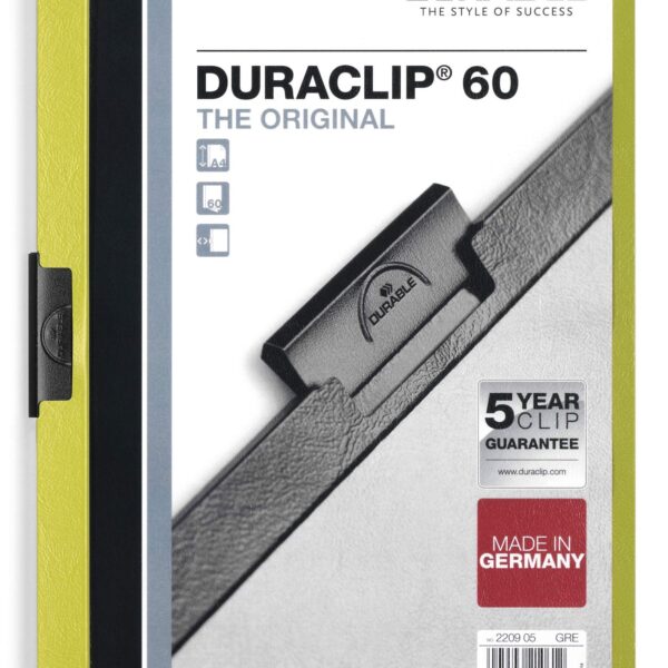Durable DURACLIP 60 A4 Folder Green (25)