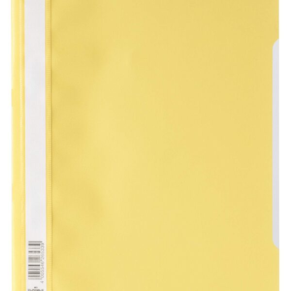 Durable Clear View A4 Folder Yellow (25)