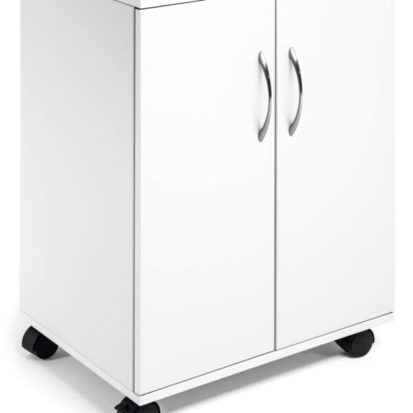Durable Closed Multi Trolley White