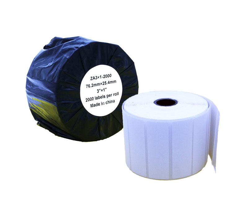 Comp Zebra White Address Paper Labels Roll 2000 pcs (ZA3X1-2000)