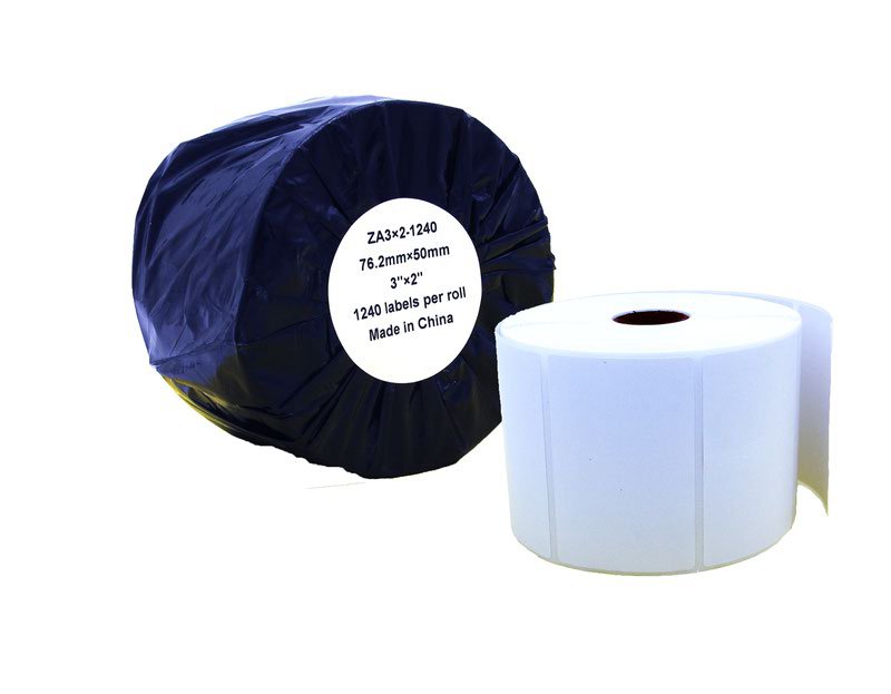 Comp Zebra White Labels Roll 1240 pcs (ZA3x2-1240)