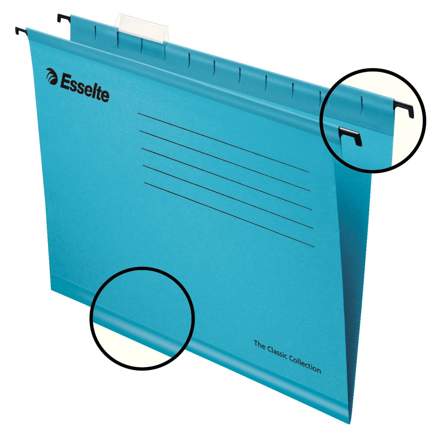 Esselte Classic Reinforced Suspension File Blue - Pack of 25