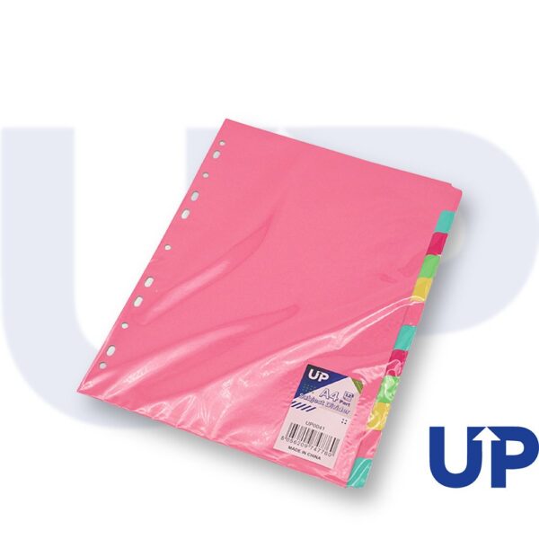 UP Subject Divider A4 12 Part Pastel